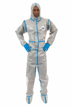 International Enviroguard 7319GT-4XL ChemSplash 2, Chemical Splash Coverall, Attached Hood & Boot, Elastic Wrists, Taped Seams, Elastic Back 6/cs