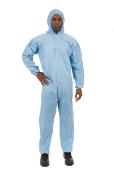 International Enviroguard 9015-5XL PyroGuard FR, Outer layer FR Coverall, Attached Hood, Elastic Wrist, Elastic Ankle 25/cs