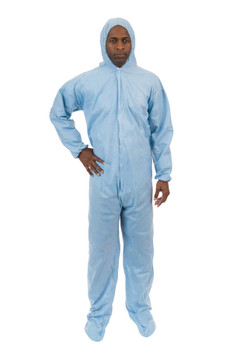 International Enviroguard 9019-5XL PyroGuard FR, Outer layer FR Coverall, Attached Hood & Boot 25/cs