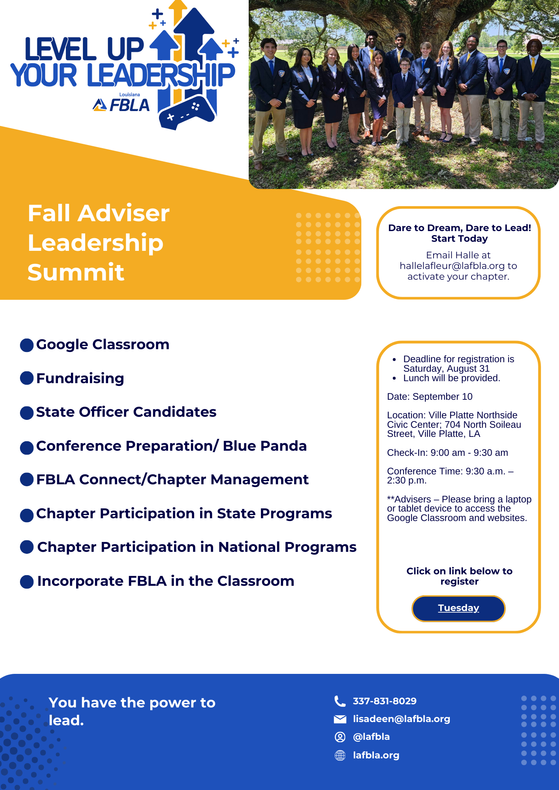 Fall Adviser Leadership Summit Registration is Open