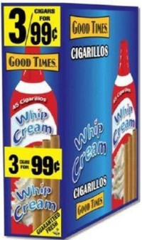 Good Times Cigarillos Whip Cream 30 Pouches of 3
