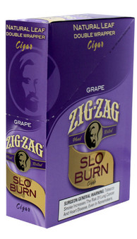 Zig Zag Wraps Slo Burn Grape 15Ct