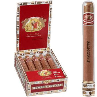 Romeo Y Julieta Reserva Real Seleccion Crystal Cigars Churchill 10 Ct. Glass Tubes Box 7.00x50