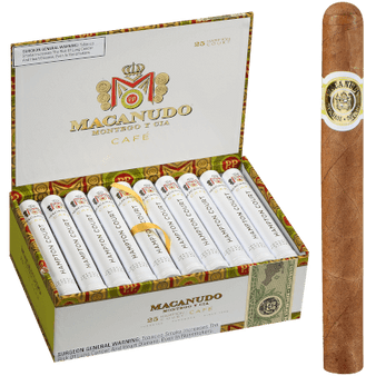 Macanudo Cafe Hampton Court Tubos Cigar Corona 25 Ct. Box 5.50X42