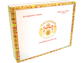 Macanudo Cafe Prince Of Wales Cigars Gigante 25 Ct. Box 8.00X52
