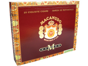 Macanudo Maduro Baron De Rothschild Cigar Lonsdale 25 Ct. Box 6.50X42