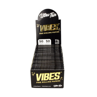 VIBES Ultra Thin Rolling Papers 1 1/4 | 50pc Display