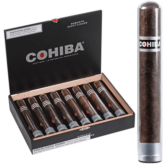 Cohiba Cigars Black Robusto Crystal 8 Ct. Box 5.50X50