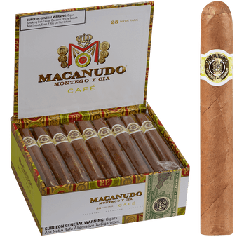 Macanudo Cigars Cafe Baron De Rothschild 25 Ct. Box 6.50X42