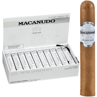 Macanudo Cigars Inspirado White Tubo 20 Ct. Box 5.00X50