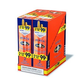 White Owl Cigarillos Peach 30 Pouches of 2