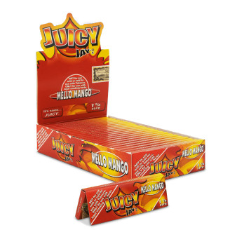 Juicy Jay Rolling Papers Mello Mango 1 1/4 24Ct