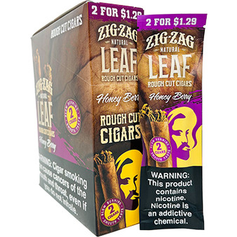 Zig Zag Leaf Rough Cut Cigars Honey Berry 15/2