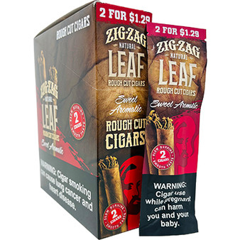 Zig Zag Leaf Rough Cut Cigars Sweet Aromatic 15/2