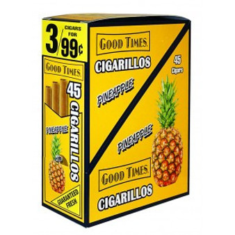 Good Times Cigarillos Pineapple Pouch 15 Pouches of 3