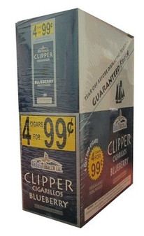 Clipper Cigarillos Blueberry 15 Pouches of 4