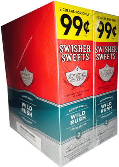 Swisher Sweets Cigarillos Foil Wild Rush 30 Pouches of 2