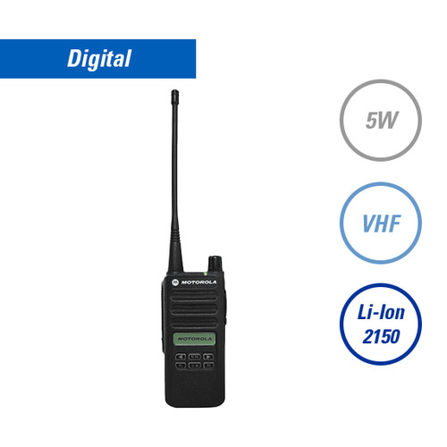 CP100d LKP | AAH87JDH9JA2AN-HP
Digital, VHF, 5W, 160ch, 2150mAh