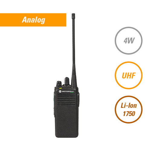 CP185 non | AAH03RDC4AB7_N
Analog, UHF, 4W, 16ch