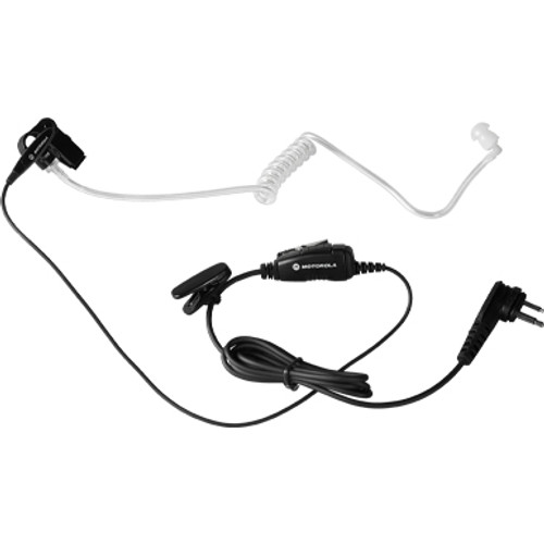 1-Wire Surveillance Kit with In-Line Mic and PTT, Slim plug, PVC free