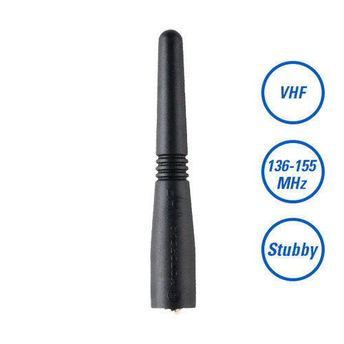 VHF Stubby Antenna, 136-155 MHz (Red Color Code)
