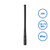 MOTOROLA VHF/GPS SINGLE BAND ANTENNA 136-174MHz
