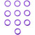 Purple Antenna ID Band (pack of 10)