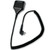 Remote Speaker Microphone with Coiled Cord and Swivel Clothing Clip