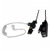 V1-10180	Surveillance eartip, BR, clear, two-wire, PTT mic