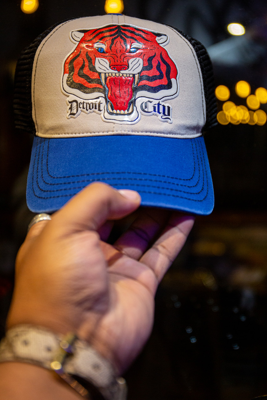 Detroit City Tiger Dad Hat - Blue