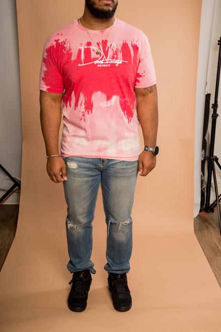 Signature Hand Stained Tee - Red
