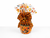 10 Inch Halloween Pumpkin Gift Basket Wrapped with Festive Fall Bow