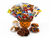 10 Inch Halloween Pumpkin Gift Basket Filled with Chocolate Candy Cookies and Snacks