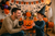 Halloween Gift Basket for Kids with Candy Treats and Jack O Lantern Pumpkin
