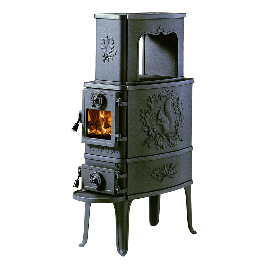Morso 1410B Radiant Wood Stove, Squirrel Sides