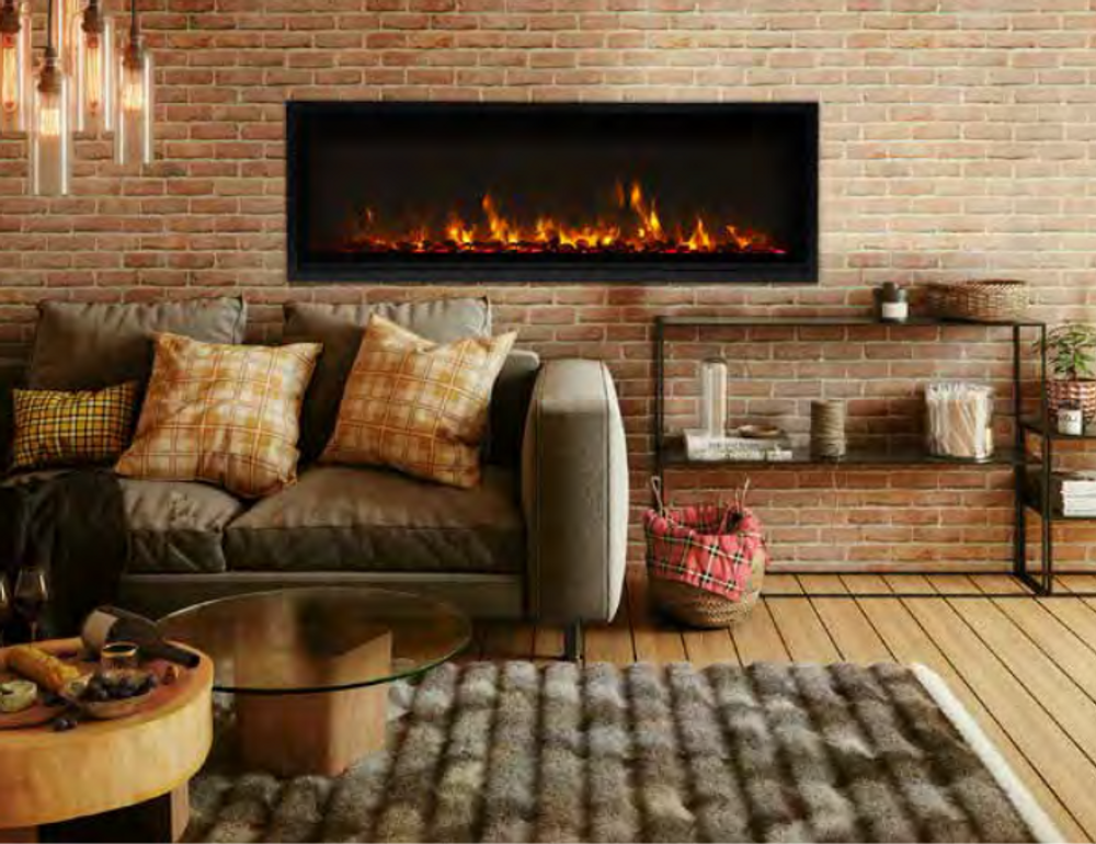 Amantii Symmetry Xtra Slim Smart Indoor/Outdoor Built-in Electric Fireplace