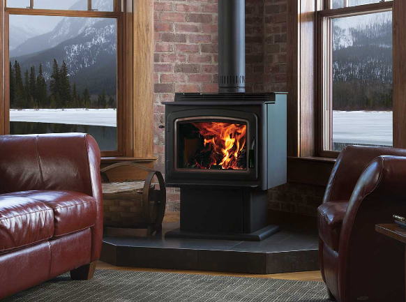 IronStrike PERFORMER S210 GL Arch Door Wood Stove