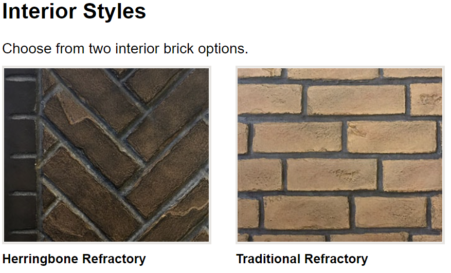 Outdoor lifestyles ODFORTG36-IT Fortress Traditional Brick Refractory