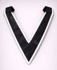 Black Collaret with Silver Trim