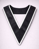 Black Collaret with White trim