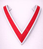 Red  with White  Edge Collaret 15 inch