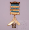 Four Bar Masonic Past Masters Jewel