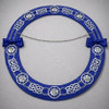Officers Chain Collar Royal Blue and Silver