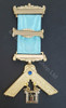 Past Master  Breast  Jewel  3 bars &  Blue Stone-18