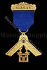Past Master Breast Jewel   One Bar  Royal Blue  with  Blue  Stone-9