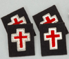Knight Templars  Badge   Crimsom  Small (price for 2)