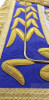 District Deputy Grand Master Dress Aprons    No District    Best Quality, Hand Embroidered on Real Leather, Thick Gold Bullion Fringe 