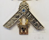 Past Master Breast Jewel 2 bar with Working Tools & Stone -9