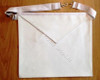  Entered Apprentice White  Lambskin  Apron  14 X 16  Adjustable Belt   