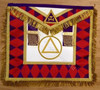  Royal Arch Grand Chapter Officer Aprons Emblem on a Triangle within a Circle with Fringe   